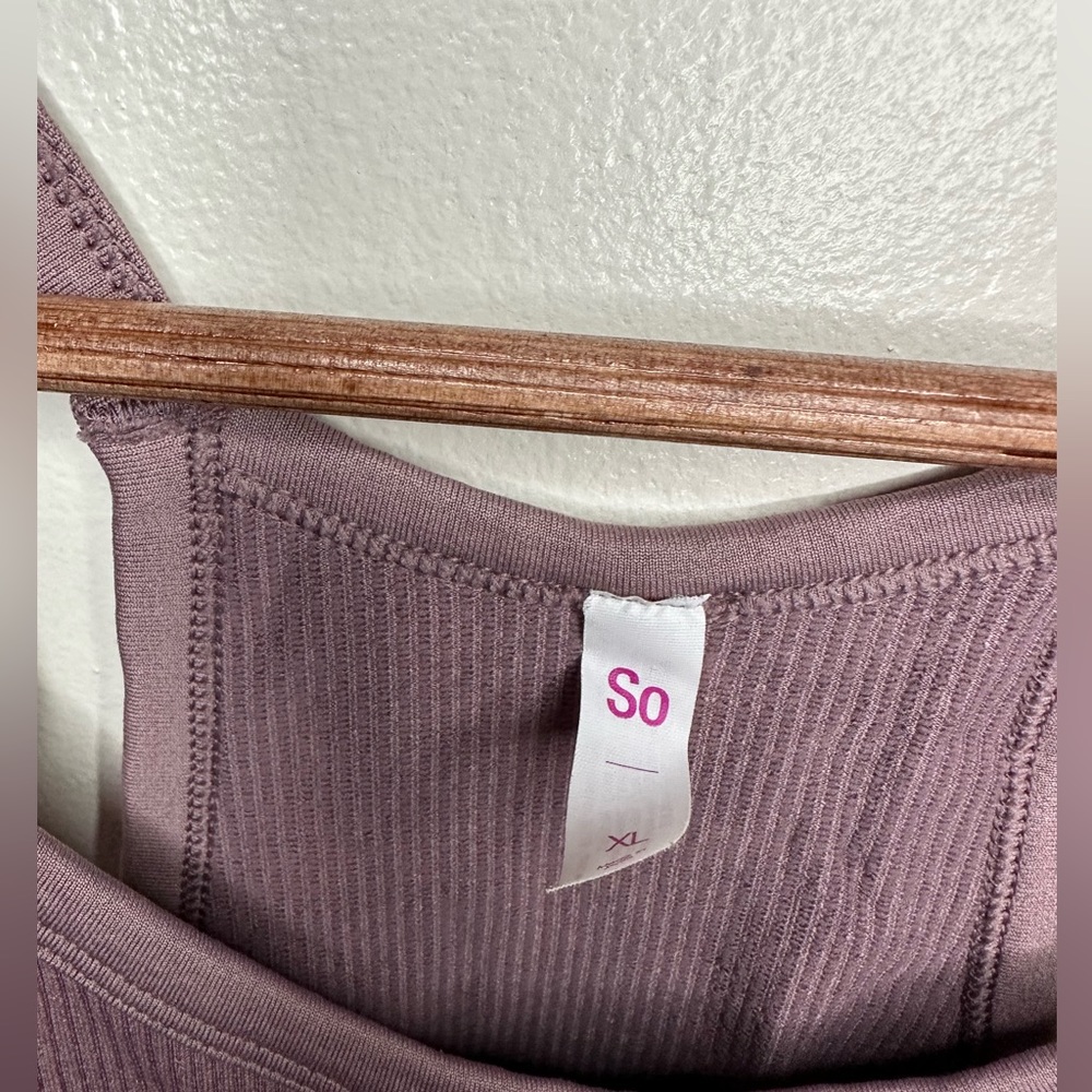 Woman Ribbed Crop Tank - Picture 3 of 3